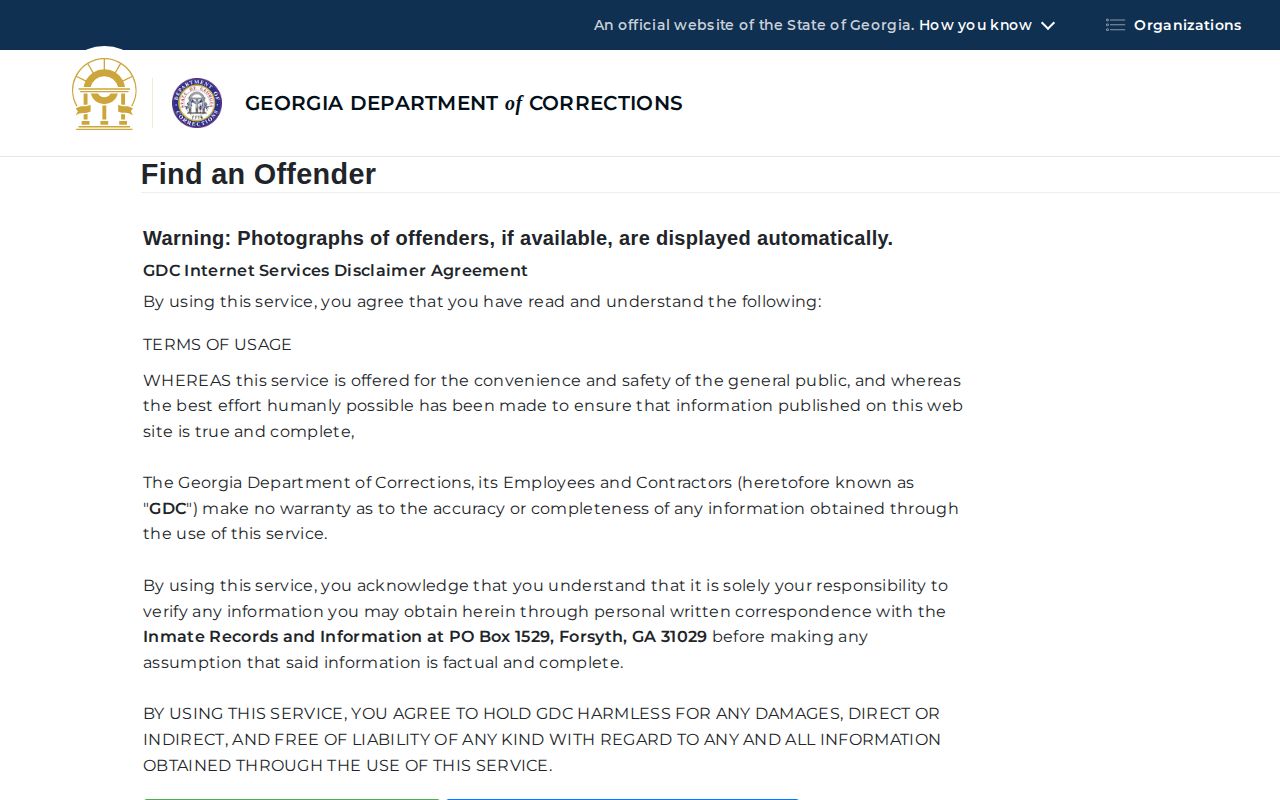Georgia offender search for Lamar County released inmates